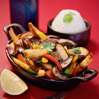 Idaho® Potato and Mushroom Saltado