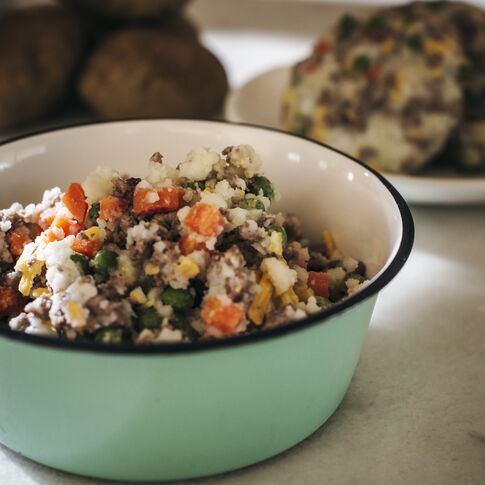 Homemade Potato Dog Food - Cottage Pie