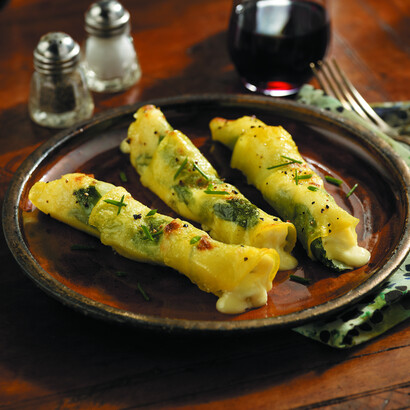Potato Cannelloni Stuffed with Ricotta