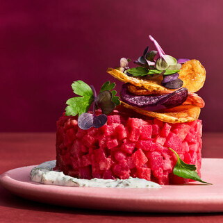 Potato and Beet Tartare