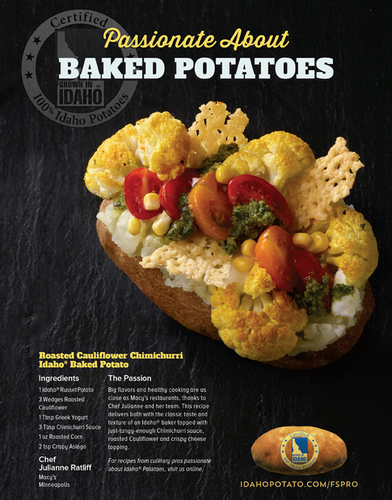 Roasted Cauliflower Chimichurri Idaho® Baked Potato