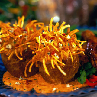 Patriotic Idaho® Potato Fire Pots