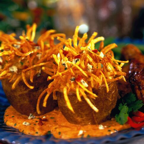 Patriotic Idaho® Potato Fire Pots