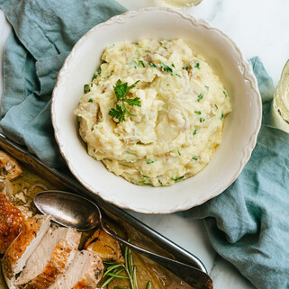 Creamy Buttermilk and Parsley Mashed Potatoes