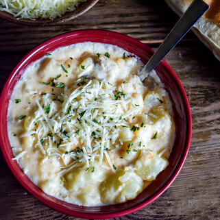 White Cheddar/Chipotle Smashed Potatoes