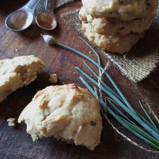 Baked Potato Cookies with Sour Cream & Chives