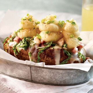 Le Brie Fondue Gourmet Stuffed Potato 