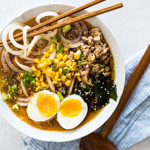 Miso Ramen with Spiraled Idaho® Potatoes