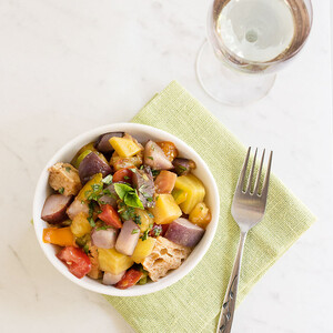 Rainbow Panzanella Salad with Idaho® Potatoes