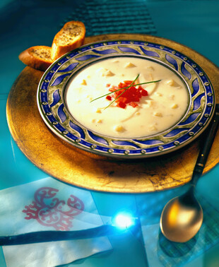 Crema de papa de Idaho® y raíz de apio