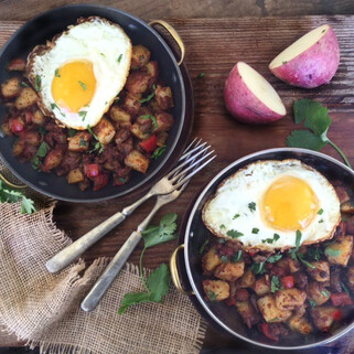 Idaho Red Bliss Potato and Chorizo Hash 