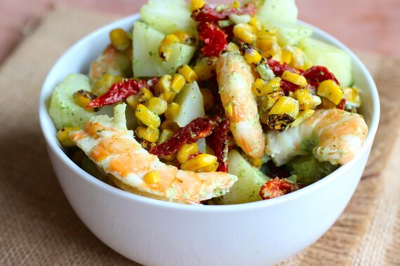 Idaho® Potato and Shrimp Salad with Cilantro and Lime Dressing