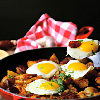 Portuguese Idaho® Potato and Chorizo Skillet 