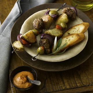 Ground Lamb and Idaho® Potato Kabobs*