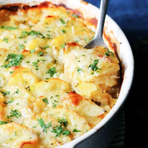 Boulangere Potatoes with Rosemary & Gruyere