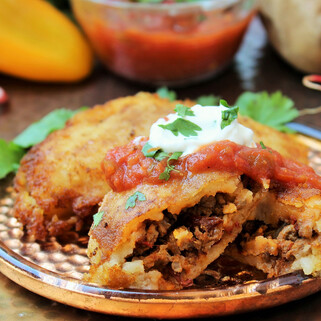 Papas Rellenas (Stuffed Idaho® Potatoes)