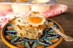 Individual Idaho® Potato Crusted Eggs Florentine with Prosciutto