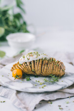 Hasselback Potatoes with Herbs