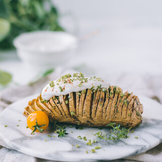 Hasselback Potatoes with Herbs