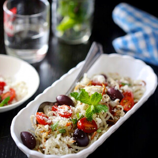 Easy Greek Idaho® Potato Noodles with Fresh Mint