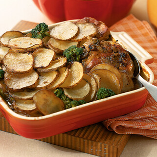 Pot Luck Pork Chop and Idaho® Potato Casserole 