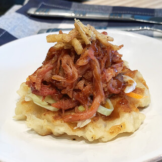 Whiskey Pork & Idaho® Potato Waffles