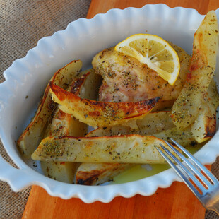Greek Lemon Idaho® Potatoes with Chicken