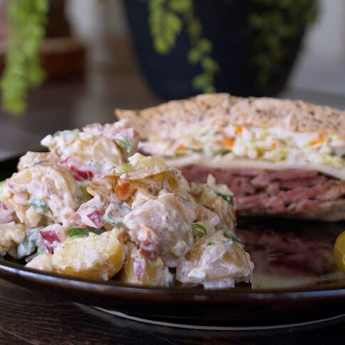 Bacon and Egg Idaho® Potato Salad with Greek Yogurt