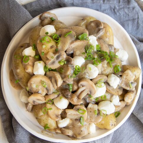 Fingerling Potato and Mushroom Poutine