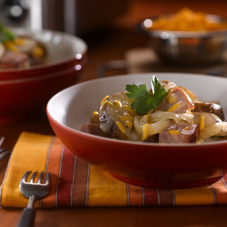 Easy, Cheesy Idaho® Potatoes and Ham