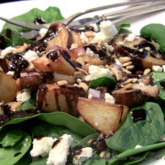 Warm Wilted Spinach and Idaho® Potato Salad 