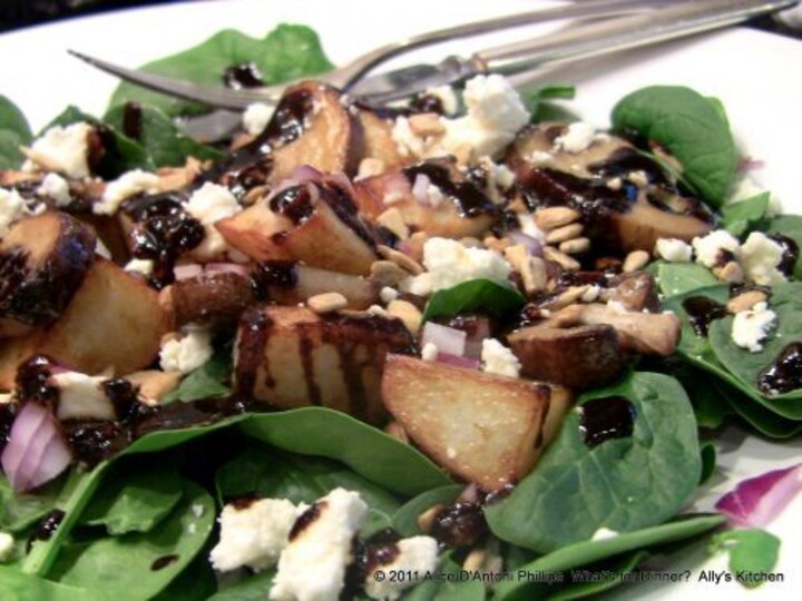 Warm Wilted Spinach and Idaho® Potato Salad 