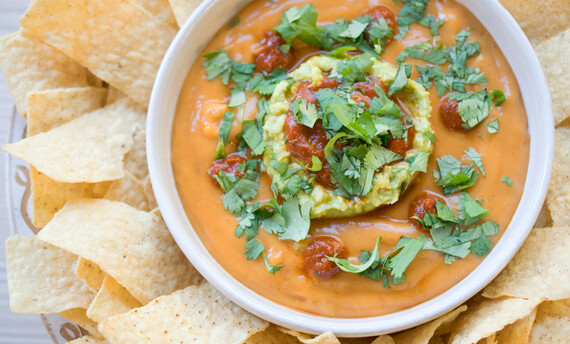 Vegan Torchy's Queso Copycat made with Idaho® Potatoes