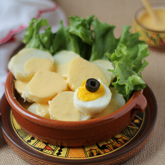 Idaho® Potatoes in Huancaina Sauce