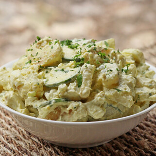 Idaho® Home Fry Potato Salad with Poblano Mayonnaise
