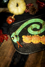 Creepy Idaho® Potato Critters: Green Coiled Snake 