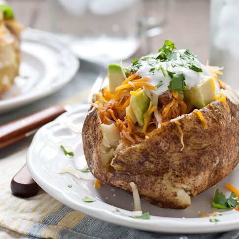 Chicken Enchilada Stuffed Baked Idaho® Potatoes