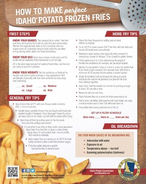 IDAHO POTATO COMMISSION OFFERS CULINARY TIPS FOR MAKING FROZEN FRIES