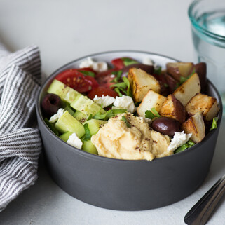 Roasted Idaho® Potato Hummus Bowl