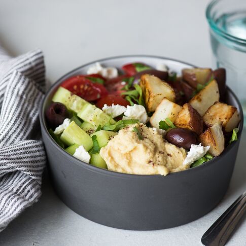 Roasted Idaho® Potato Hummus Bowl
