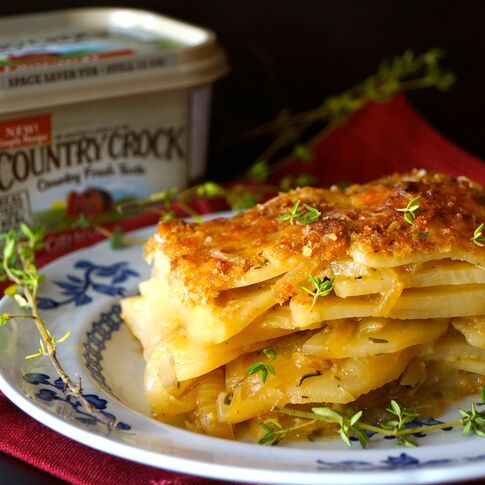 French Onion Idaho® Potato Gratin