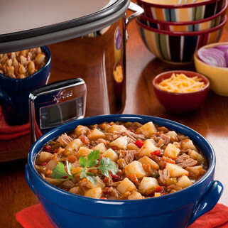 Pork, Idaho® Potato and Anaheim Chili Pepper Stew 