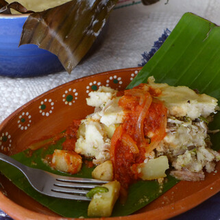 Idaho® Potato and Pork Tamal de Cazuela (Tamale Casserole)