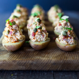 Idaho® Potato Salad Deviled Eggs