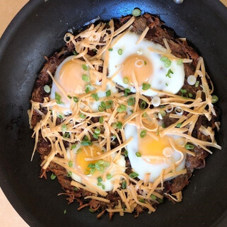 Russet Idaho® Potato Rosti with Cholula® Hollandaise 