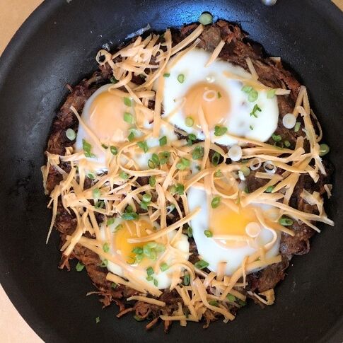Russet Idaho® Potato Rosti with Cholula® Hollandaise 
