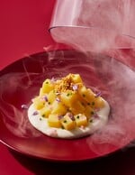 Smoked Potato Salad with Toasted Yeast Mousse