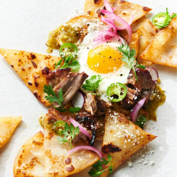 Potato Lefse Chilaquiles