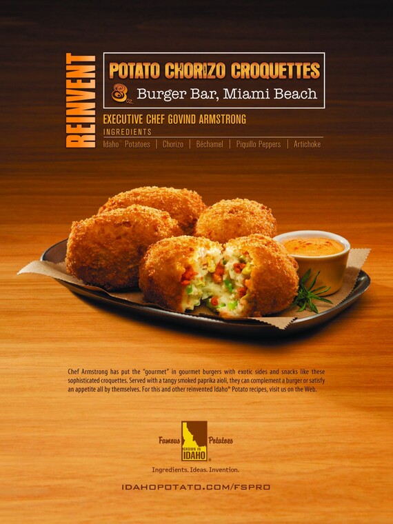 Idaho® Potato Chorizo Croquettes with Smoked Paprika Aioli