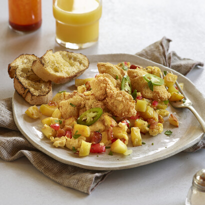 Fried Oyster Scramble with Potato